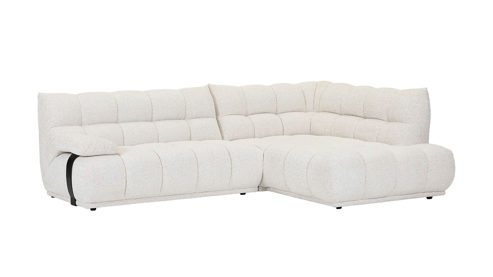 Ecksofa Gutmann factory® aus Stoff in Weiß Ecksofa Identity weißer Bezug 358.15 - Breite ca. 279 cm