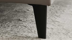 Polsterhocker modulmaster aus Leder in Grau Modulmaster MM-PN1209 - XL-Hocker granitfarbenes Leder Torro & schwarze Metallfüße – ca. 88 x 65 cm