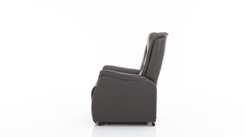 Fernsehsessel Duo collection aus Kunstleder Leder in Braun TV-Sessel, ein Polstermöbel mit Federkern schokobraunes Leder & Kunstleder