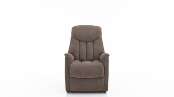 Fernsehsessel Duo collection aus Stoff in Braun TV-Sessel, ein Polstermöbel mit Federkern dunkelbrauner Stoffbezug Bari