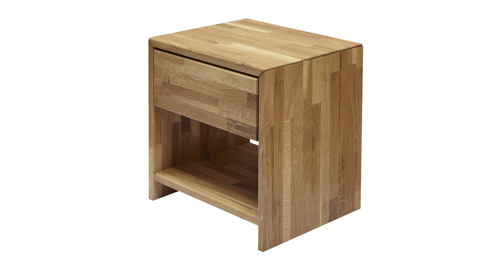 Nachtkommode Elfo-möbel aus Holz in Holzfarben Massivholzmöbel bzw. Nachtkommode geölte Wildeiche – eine Schublade