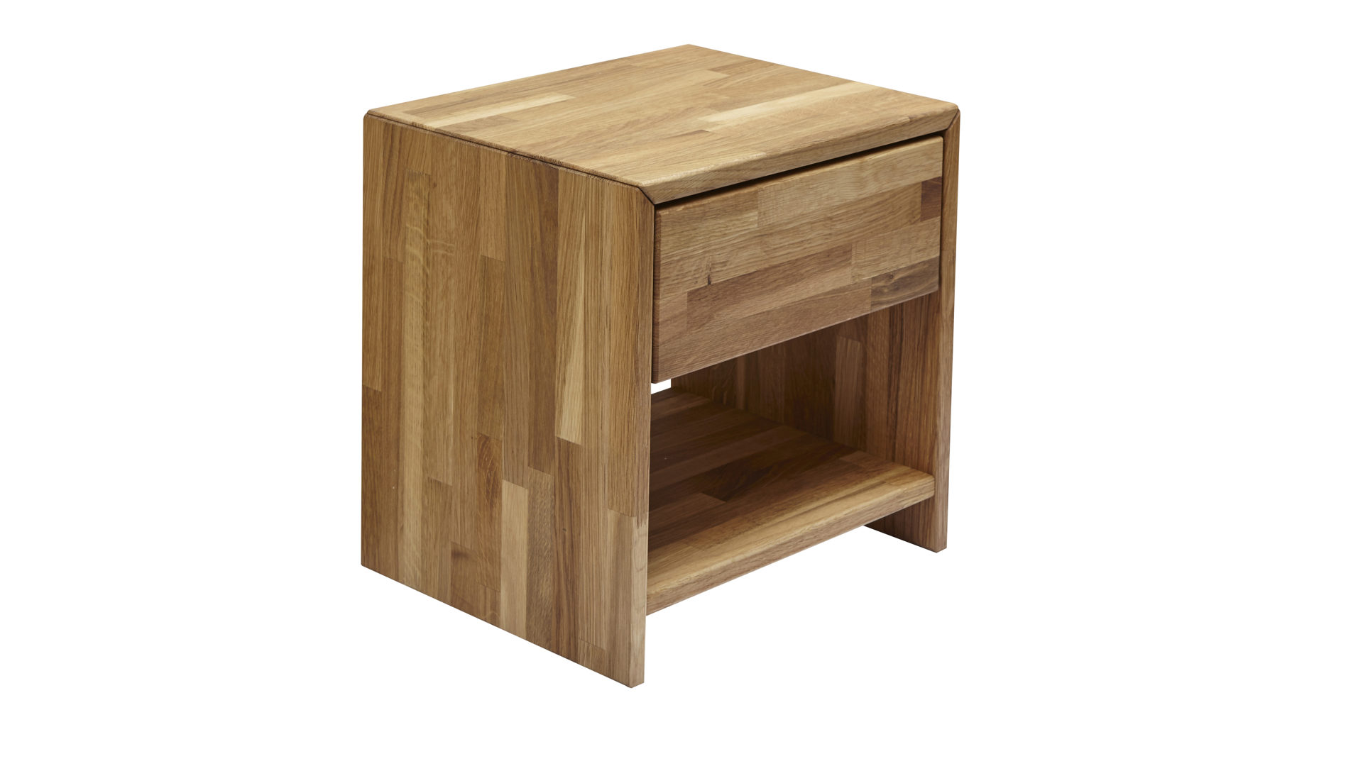 Nachtkommode Elfo-möbel aus Holz in Holzfarben Massivholzmöbel bzw. Nachtkommode geölte Wildeiche – eine Schublade