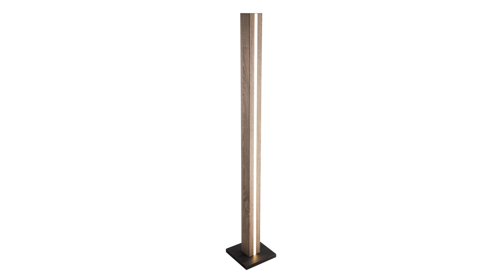 Stehleuchte Nowa (nino) aus Holz in Grau LED-Stehleuchte Self helle Eiche & Graphit – Höhe ca. 120 cm