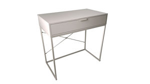 Konsole Haku aus Metall in Creme Konsole kaschmirfarben - ca. 80 x 79 cm