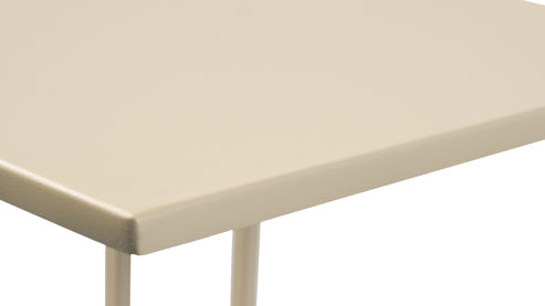 Beistelltisch M2 kollektion aus Metall in Creme Beistelltisch Timur 1 Cremeweiß – ca. 38 x 43 cm