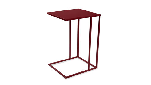 Beistelltisch M2 kollektion aus Metall in Dunkelrot Beistelltisch Timur 1 Bordeauxrot – ca. 38 x 43 cm
