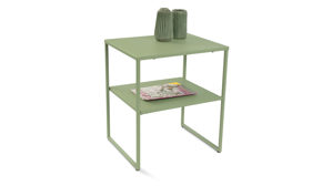 Beistelltisch M2 kollektion aus Metall in Grün Beistelltisch Timur 2 Salbeigrün – ca. 50 x 40 cm