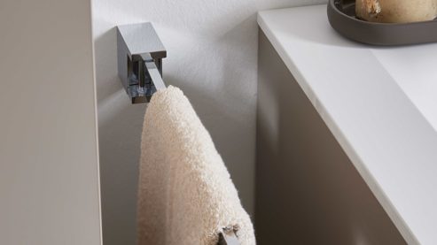 Badmöbel-Set Interliving aus Holz in Beige Interliving Bad Serie 3710 - Badmöbel-Set Macchiato & Weiß