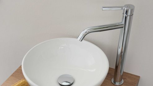 Mischbatterie Interliving aus Metall in Chrom Interliving Bad Serie 3715 - Armatur verchromt