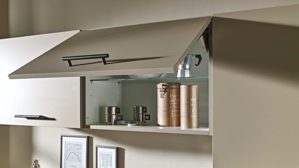 Einbauküche Express küchen aus Holz in Beige EXPRESS KÜCHEN Einbauküche Win mit Spülmaschine Cremegrau - Länge ca. 240 cm