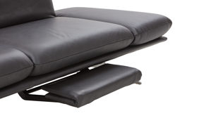 Funktion Koinor aus Leder in Dunkelbraun KOINOR Polsterserie Finlay (Francis) - motorische Fußstütze brauner Lederbezug - Funktionsmehrpreis