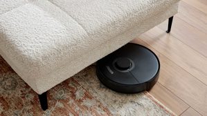 Polsterhocker Interliving aus Stoff in Hellgrau Interliving Sofa Serie 4420 - XXL-Hocker mit Metallfüßen graubeiger Bezug LRS 19 – ca. 152 x 65 cm