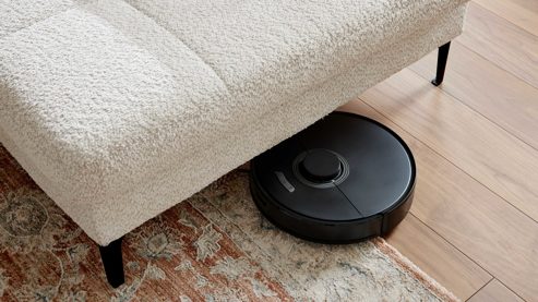 Ecksofa Interliving aus Stoff in Hellgrau Interliving Sofa Serie 4420 - Ecksofa mit Metallfüßen graubeiger Bezug LRS 19 – Stellfläche ca. 285 x 207 cm