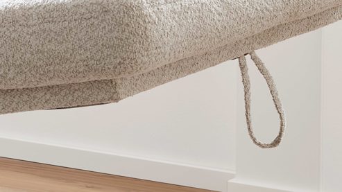 Bettkasten Interliving aus Metall in Transparent Interliving Sofa Serie 4420 - Aufklappfunktion für Eckelement