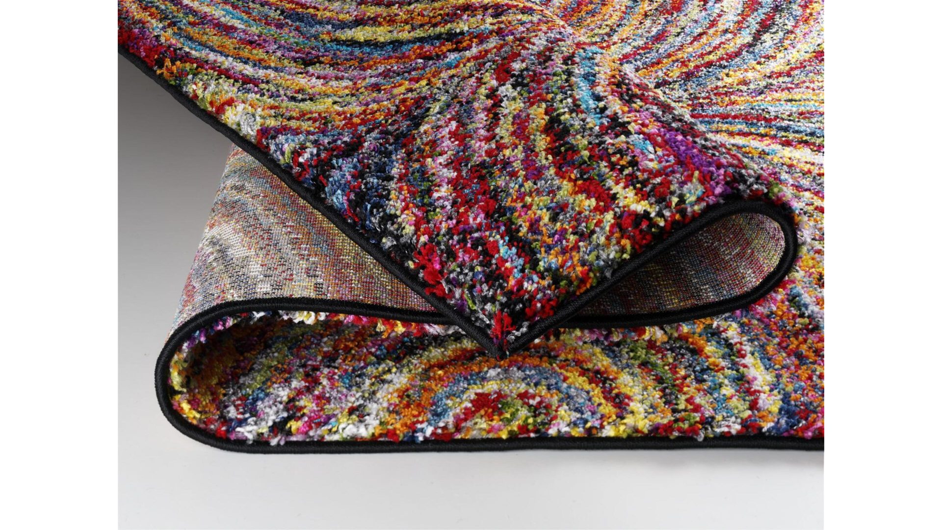 Hochflorteppich Oci aus Kunstfaser in Mehrfarbig Hochflorteppich Sixteen Face multicolorfarbene Kunstfaser – ca. 140 x 200 cm