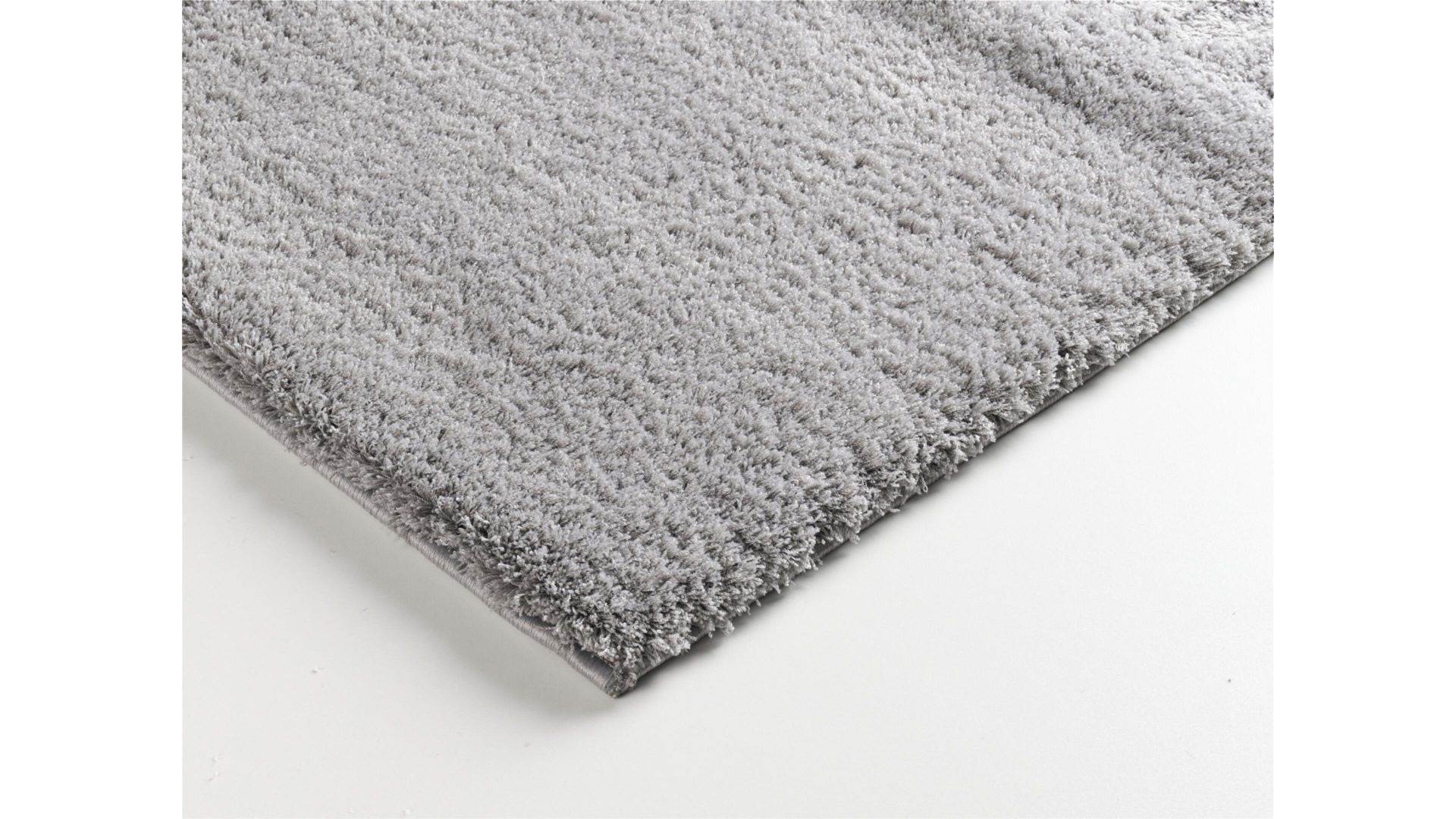 Hochflorteppich Oci aus Kunstfaser in Grau Hochflorteppich Soft Dream für Ihre Wohnaccessoires graue Kunstfaser – ca. 65 x 130 cm