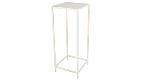 Beistelltisch Mirrors and more aus Metall in Beige Beistelltisch Vera sandfarbenes Metall - ca. 31 x 80 cm