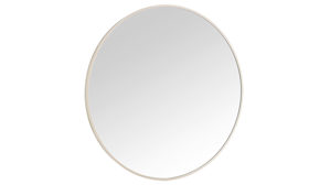 Spiegel Mirrors and more aus Spiegel in Beige Rahmenspiegel Britt Sandfarben - Durchmesser ca. 70 cm