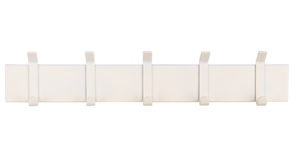 Wandgarderobe Mirrors and more aus Metall in Beige Wandgarderobe Doro Sandfarben - Breite ca. 50 cm