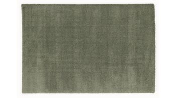 Hochflorteppich Oci aus Kunstfaser in Grün Hochflorteppich Soft Dream für Ihre Wohnaccessoires olivfarbene Kunstfaser – ca. 140 x 200 cm