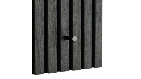 Wandgarderobe Mirrors and more aus Holz in Anthrazit Garderobenprogramm Grace Anthrazit - ca. 60 x 30 cm