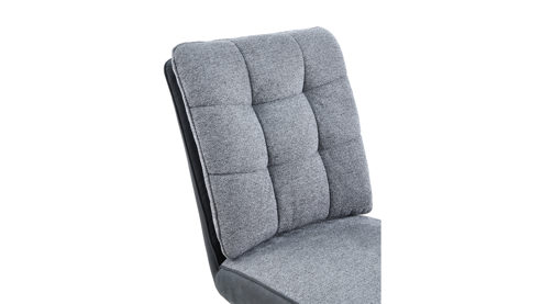 Vierfußstuhl Hela aus Metall in Dunkelgrau Polsterstuhl Tomar S Dunkelgrau 60-46 & schwarzes Metall - drehbar