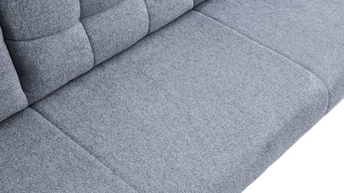 Polsterbank Hela aus Metall in Dunkelgrau Polsterbank Tomar B Dunkelgrau 60-46 & schwarzes Metall - Breite ca. 180 cm