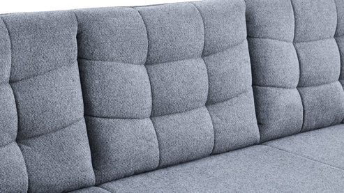 Polsterbank Hela aus Metall in Dunkelgrau Polsterbank Tomar B Dunkelgrau 60-46 & schwarzes Metall - Breite ca. 180 cm