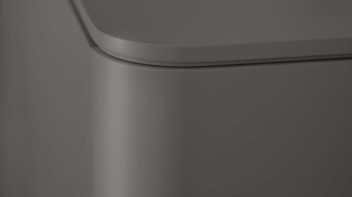 Sideboard Interliving aus Holz in Dunkelgrau Interliving Wohnzimmer Serie 2035 - Sideboard dunkelgrauer Mattlack - drei Schubladen, zwei Türen, Länge ca. 200 cm