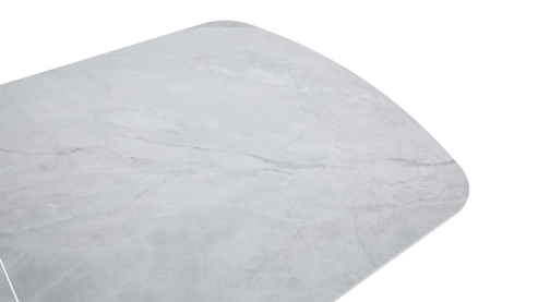 Auszugtisch Hela aus Stein in Grau Auszugtisch Sintra T Grau & Schwarz - ca. 180 - 220 x 90 cm