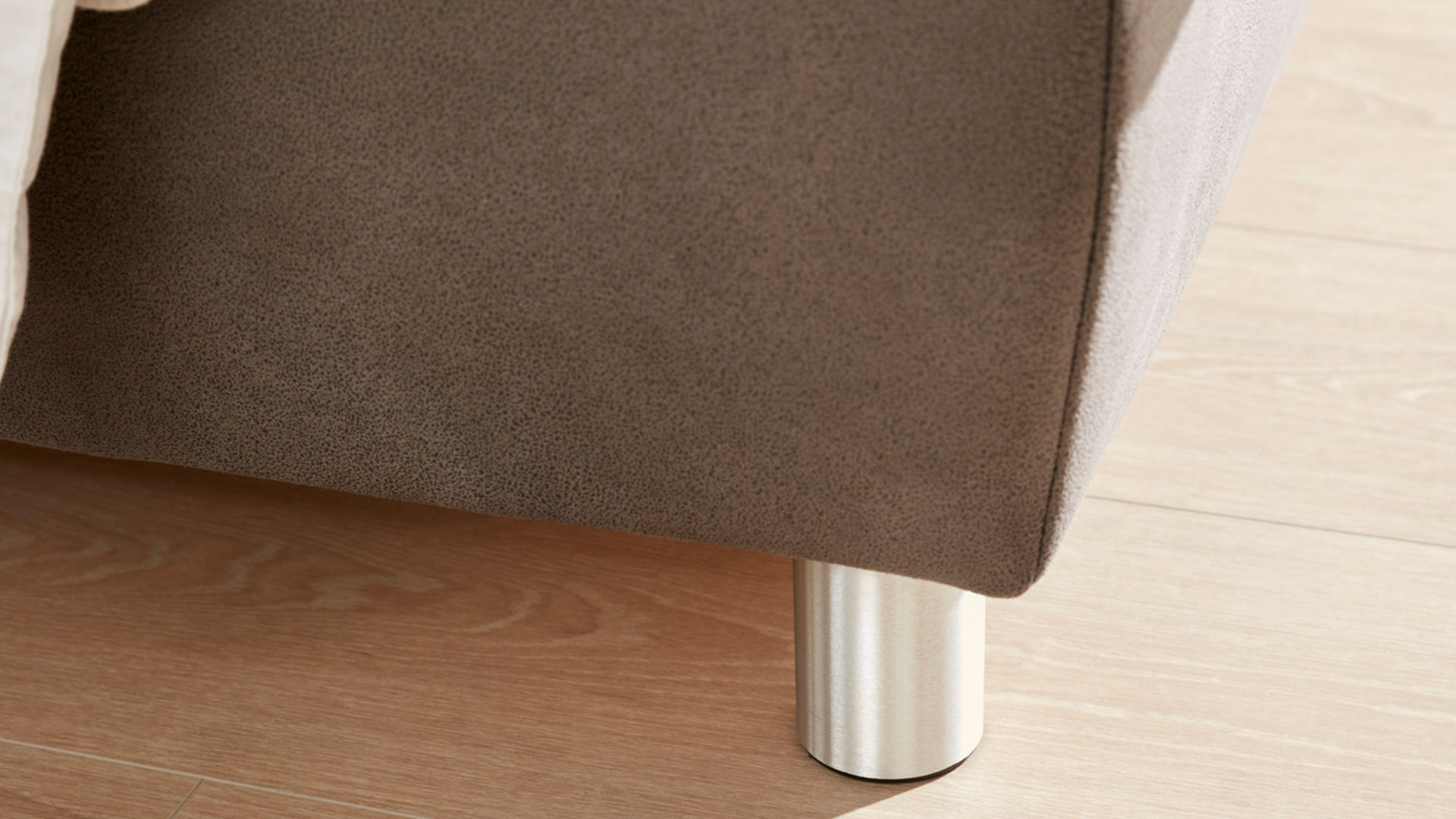 Polsterbett Ada | nova butor aus Stoff in Braun Polsterbett Malea brauner Stoffbezug 8.GDU 19 – Liegefläche ca. 180 x 200 cm