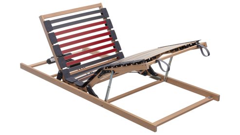 Lattenrost Interliving aus Holz in Holzfarben Interliving Lattenrost Serie 1952 mit Bettkastenzugang zweifach motorisch mit Funk-Fernbedienung – Liegefläche ca. 90 x 200 cm