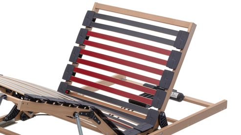 Lattenrost Interliving aus Holz in Holzfarben Interliving Lattenrost Serie 1952 mit Bettkastenzugang zweifach motorisch mit Funk-Fernbedienung – Liegefläche ca. 90 x 200 cm