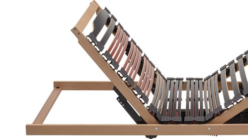 Lattenrost Interliving aus Holz in Holzfarben Interliving Lattenrost Serie 1953 mit Funksteuerung dreifach motorisch mit Funk-Fernbedienung – Liegefläche ca. 90 x 200 cm