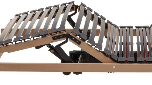 Lattenrost Interliving aus Holz in Holzfarben Interliving Lattenrost Serie 1953 mit Funksteuerung dreifach motorisch mit Funk-Fernbedienung – Liegefläche ca. 90 x 200 cm