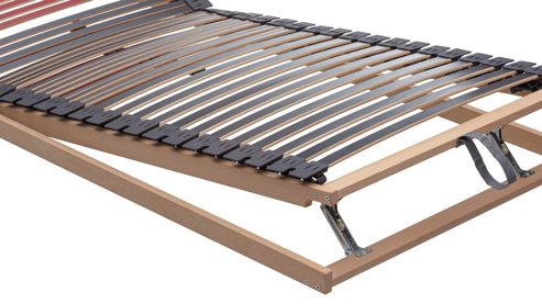 Lattenrost Interliving aus Holz in Holzfarben Interliving Lattenrost Serie 1953 mit langen Verstellzonen manuell verstellbar – Liegefläche ca. 90 x 200 cm