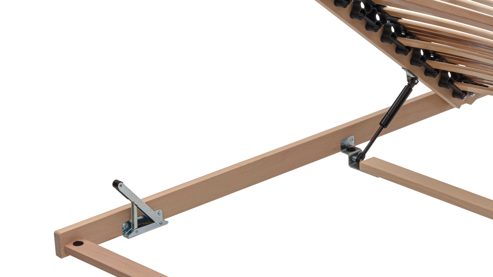 Lattenrost Interliving aus Holz in Holzfarben Interliving Lattenrost Serie 1953 - V6355 mit Hebehilfe & manuell verstellbar – Liegefläche ca. 90 x 200 cm