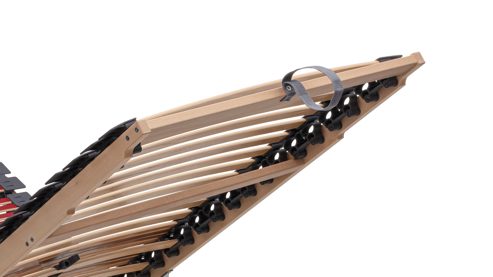 Lattenrost Interliving aus Holz in Holzfarben Interliving Lattenrost Serie 1953 - V6355 mit Hebehilfe & manuell verstellbar – Liegefläche ca. 90 x 200 cm