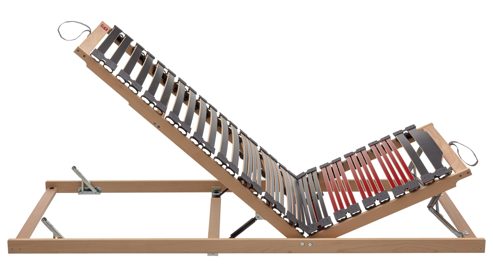 Lattenrost Interliving aus Holz in Holzfarben Interliving Lattenrost Serie 1953 - V6355 mit Hebehilfe & manuell verstellbar – Liegefläche ca. 90 x 200 cm