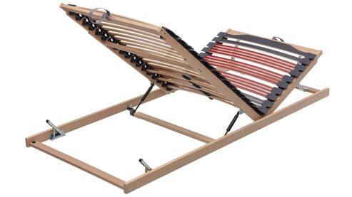 Lattenrost Interliving aus Holz in Holzfarben Interliving Lattenrost Serie 1953 mit Hebehilfe mit Hebehilfe & manuell verstellbar – Liegefläche ca. 90 x 200 cm