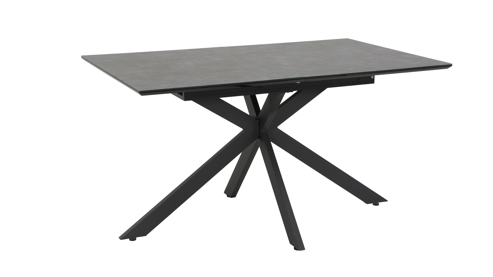 Auszugtisch Hela aus Glas in Anthrazit Auszugtisch Fenja II T Anthrazit & Schwarz - ca. 140 - 180 x 90 cm