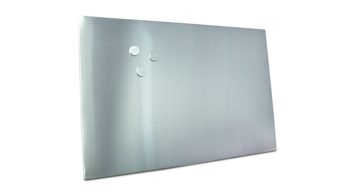 Magnettafel Zeller present aus Metall in Metallfarben Magnettafel gebürsteter Edelstahl - ca. 60 x 40 cm