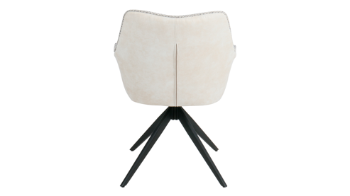 Polsterstuhl Hela aus Stoff in Hellgrau Polsterstuhl Mura S Hellgrau & Vintage Creme 52-B06 - drehbar