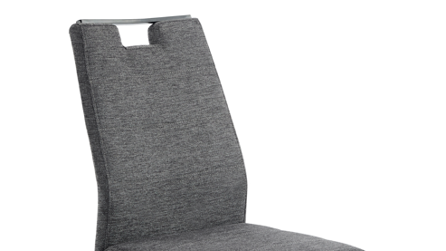 Schwingstuhl Hela aus Stoff in Anthrazit Schwingstuhl Kerstin II S Anthrazit & schwarzes Metall