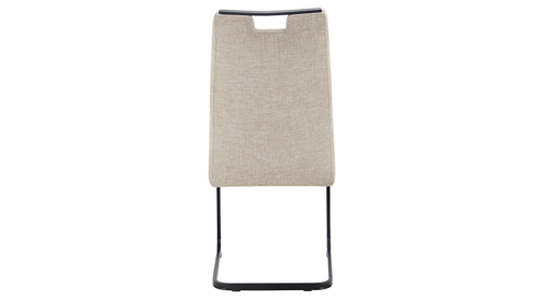 Schwingstuhl Hela aus Stoff in Beige Schwingstuhl Kerstin II S Beige & schwarzes Metall