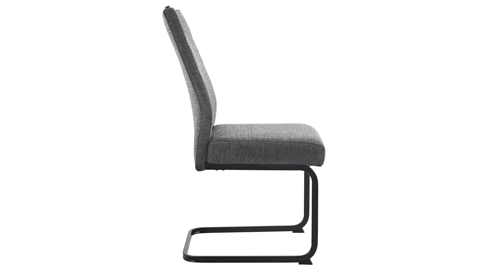 Schwingstuhl Hela aus Stoff in Anthrazit Schwingstuhl Kerstin II S Anthrazit & schwarzes Metall