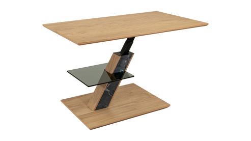 Couchtisch Vierhaus aus Holz in Holzfarben vierhaus Couchtisch 5734-WEI-WEI Wildeiche - ca. 100 x 60 cm