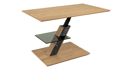 Couchtisch Vierhaus aus Holz in Holzfarben vierhaus Couchtisch 5734-WEI-WEI Wildeiche - ca. 100 x 60 cm