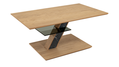 Couchtisch Vierhaus aus Holz in Holzfarben vierhaus Couchtisch 5734-WEI-WEI Wildeiche - ca. 100 x 60 cm