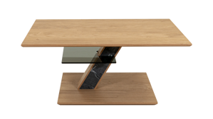 Couchtisch Vierhaus aus Holz in Holzfarben vierhaus Couchtisch 5734-WEI-WEI Wildeiche - ca. 100 x 60 cm